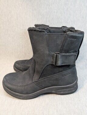 L.L. Bean Tek 2.5 Insulated Boots Women's 8M Black Ankle Slip On